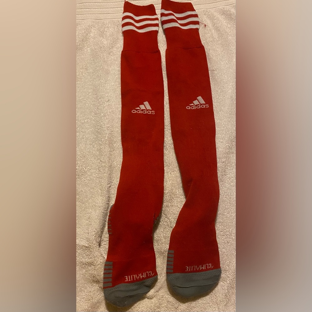 Adidas Climalite Over The Calf Socks Adult Large Red